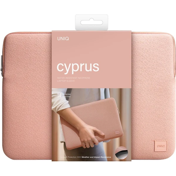 UNIQ Cyprus neoprenové sleeve pouzdro pro notebooky do 14” růžové - Pouzdra - Obrázek af0b1979811f4c69ae49a1d2d983373e