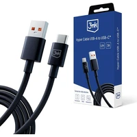3mk Hyper Cable USB-A/USB-C napájecí kabel 60W 1,2m černý - Kabely a redukce