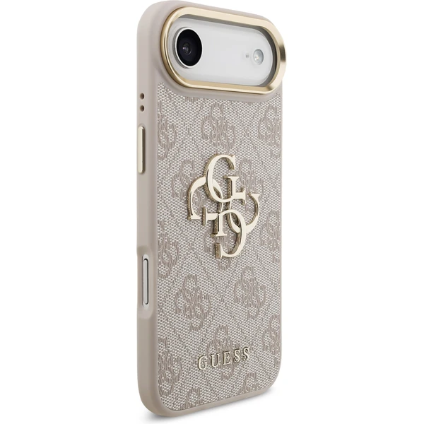 Guess PU Leather 4G Metal Logo Gold Frame kryt iPhone Air růžový - Pouzdra - Obrázek af40820572fb4f6d9a1cfe35bb080b1a
