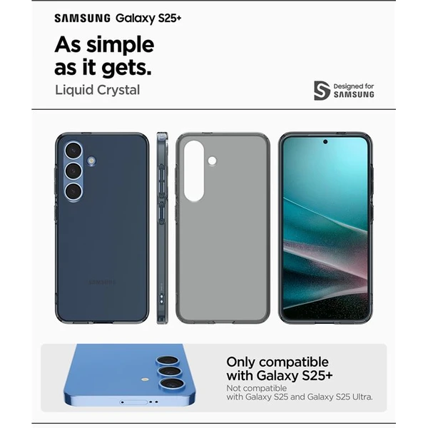 Spigen Liquid Crystal kryt Samsung Galaxy S25+ kouřový - Pouzdra - Obrázek af53e3225ecb46a691fe33f6a74b0793