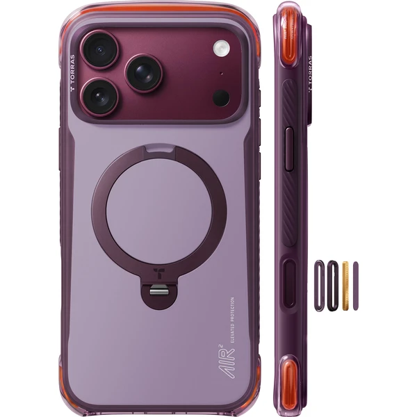Torras Ostand Q3 Air Pro MagSafe kryt iPhone 18 Pro fialový - Pouzdra - Obrázek af85b853b115444693f1e5e3f04437d4