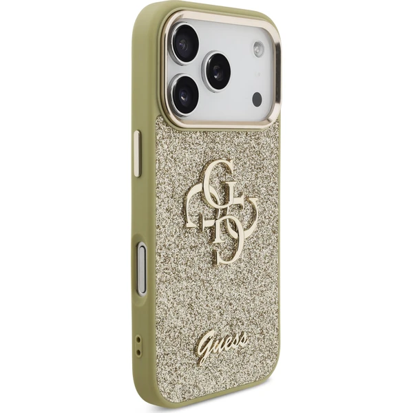 Guess PU Fixed Glitter 4G Metal Frame kryt iPhone 17 Pro zlatý - Pouzdra - Obrázek af8cb5dcefa14f9294c060fd4149206c