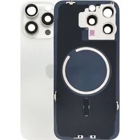 Náhradní zadní sklo pro iPhone 15 Pro Max bílý titan - Náhradní zadní skla