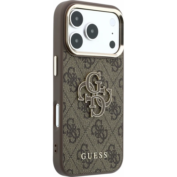 Guess PU 4G Resin Metal Logo kryt iPhone 18 Pro hnědý - Pouzdra - Obrázek afac55f405be4044b84682b8fe342504