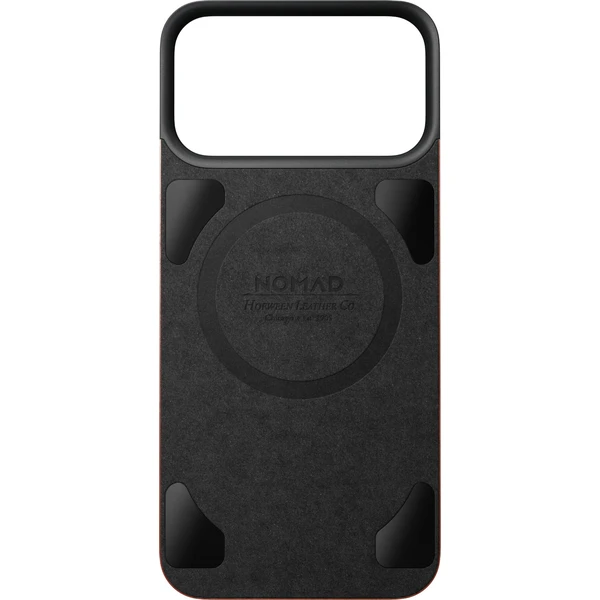 Nomad Magnetic Leather Back (Horween) MagSafe kožený kryt iPhone 18 Pro Max Olde Dublin - Pouzdra - Obrázek afd1f7f9a49841688f73707ca700b5b7