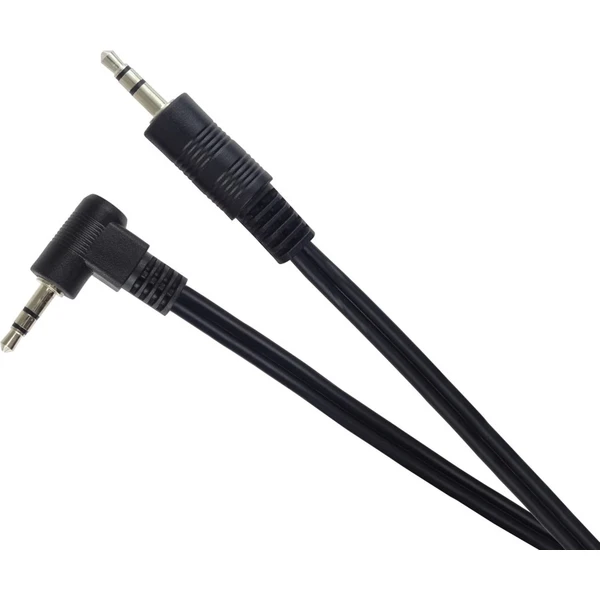 PremiumCord 3,5mm/3,5mm kabel se zahnutým konektorem 3m černý - Kabely a redukce - Obrázek afdbf2342304473889b65120ab34466e