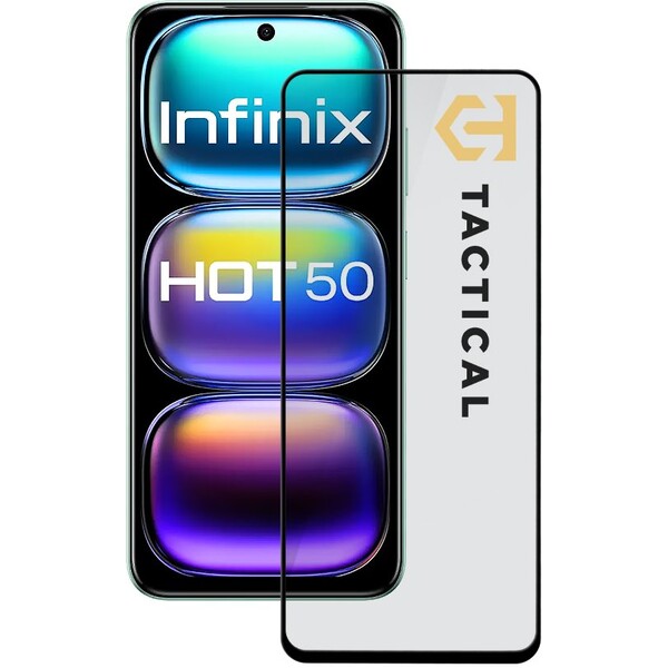 Tactical Glass Shield 5D sklo pro Infinix Hot 50 4G černé