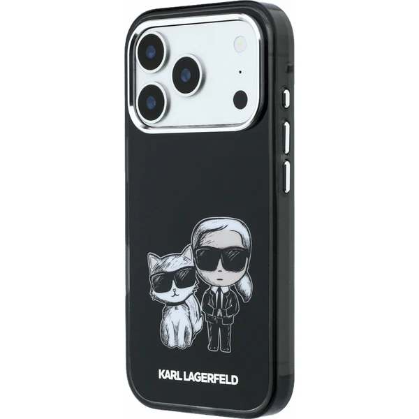 Karl Lagerfeld PU Semi Wrap Smooth Sketch Bodies Magsafe kryt iPhone 18 Pro černý - Pouzdra - Obrázek afef6c6e5adb488e93d6ae5fc8d5fd4b