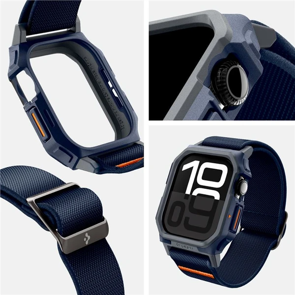 Spigen Lite Fit Pro řemínek s krytem Apple Watch 10/11 (46mm) námořně modrý - Řemínky - Obrázek aff66384ed5d4a618a8af7ca42b95c49