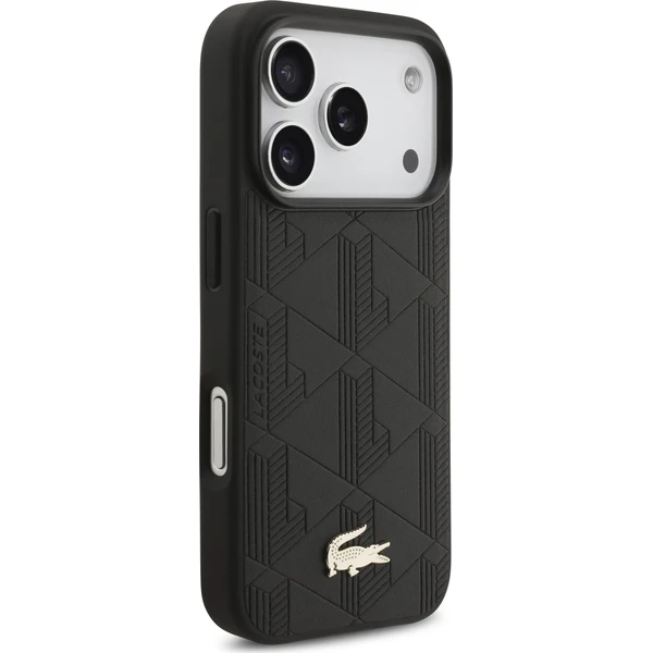 Lacoste PU Nomogramme Gold Logo MagSafe kryt iPhone 17 Pro černý - Pouzdra - Obrázek b00949217a634eaab7b6624282c3854c