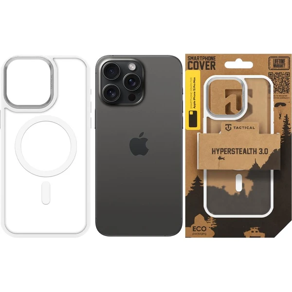 Tactical MagForce Hyperstealth 3.0 MagSafe kryt Apple iPhone 15 Pro Max Snow White - Pouzdra - Obrázek b021e4ccd33445ca9762ef1b59353819