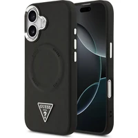Guess PU Leather Triangle Logo MagSafe kryt iPhone 17 černý - Pouzdra