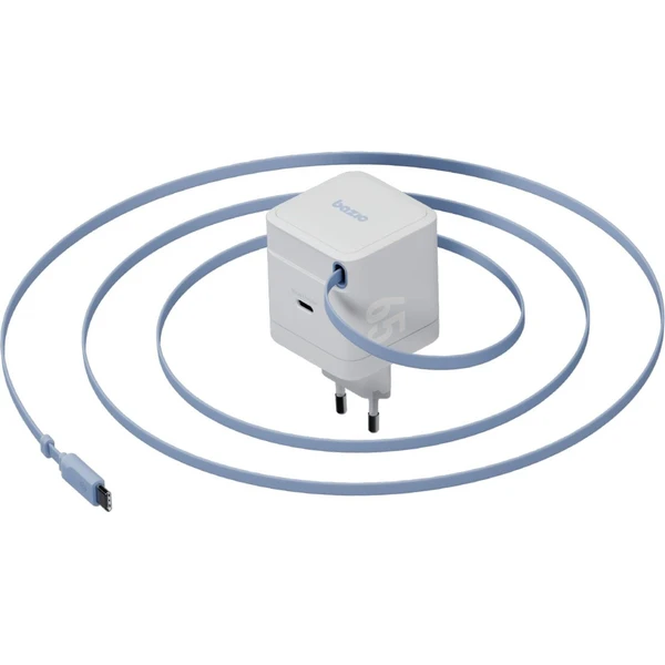 ENERGEA Bazic GoPort GaN nabíječka s integrovaným USB-C zatahovacím kabelem (65W) bílá - Nabíječky - Obrázek b0261fb5b2e8486c9479b1cca7d82ceb