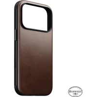 Nomad Modern Leather (Horween) MagSafe kožený kryt iPhone 18 Pro Rustic Brown - Pouzdra