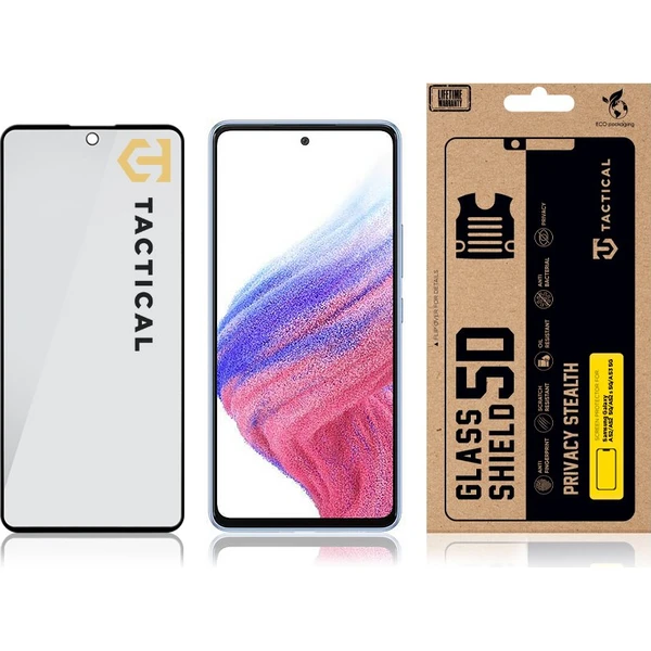 Tactical Glass Shield Privacy Stealth 5D sklo Samsung Galaxy A52/A52 5G/A52s 5G/A53 5G černé - Ochranné folie a skla - Obrázek b076128845f4461e97dd7f86c44b2749