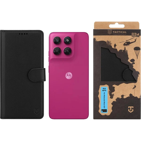 Tactical Field Notes pouzdro pro Motorola Moto G47 černé - Pouzdra - Obrázek b0a1ca5832a74db8a9d88248a78fdaaf