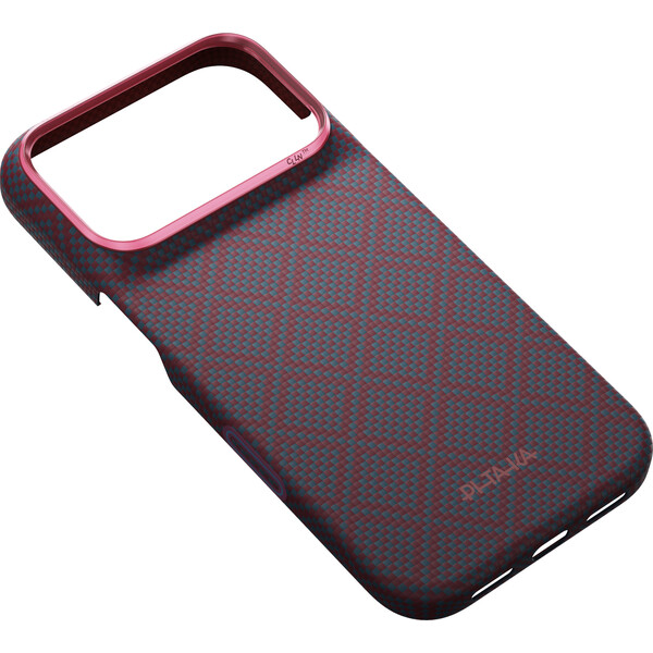 Pitaka Edge Case Argyle MagSafe kryt iPhone 18 Pro Blue's Red - Pouzdra - Obrázek b0cc96b7c89948d0b7341a94e0f15b41