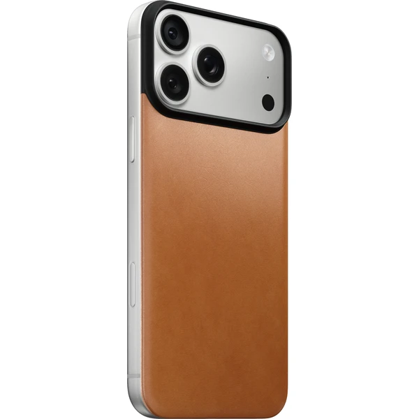 Nomad Magnetic Leather Back (Horween) MagSafe kožený kryt iPhone 17 Pro Max/18 Pro Max Saddle - Pouzdra - Obrázek b0fbee607e1248c6955a6ee41a2b80fa