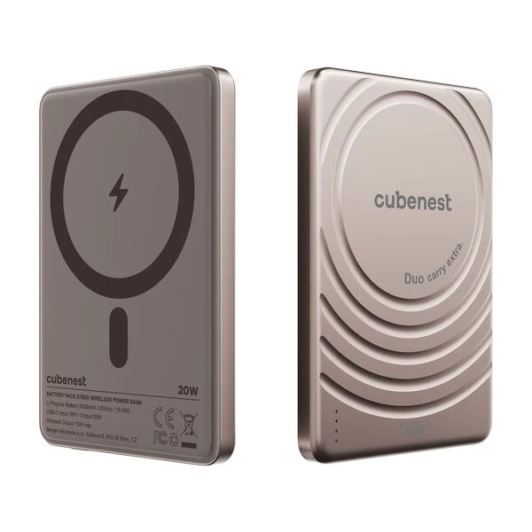 CubeNest S1B3D Slim MagSafe powerbanka (5000 mAh) zlatá - Powerbanky - Obrázek b1042c43a247463db2f2d4a5bdfe1c5a