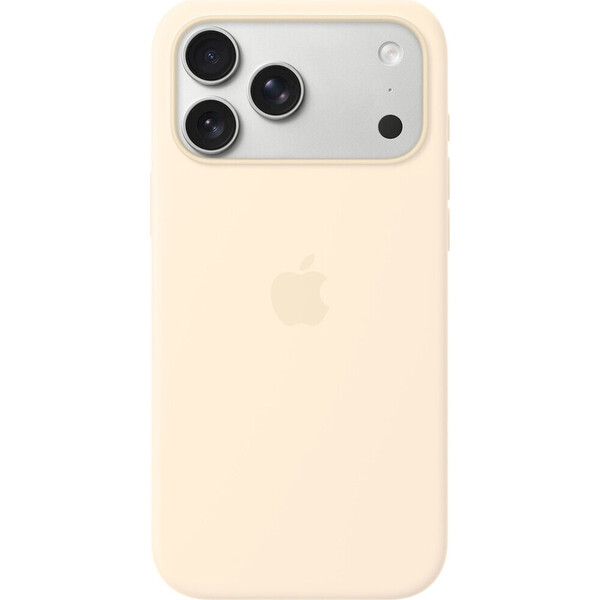 Apple silikonový kryt s MagSafe na iPhone 17 Pro Max vanilkový