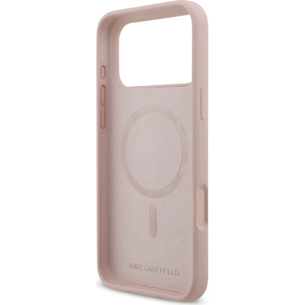 Karl Lagerfeld Liquid Silicone Karl and Choupette MagSafe kryt iPhone 18 Pro Max růžový - Pouzdra - Obrázek b13b8108559b45a8bde9aeb7548fac12