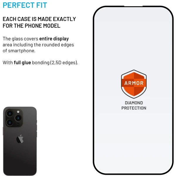 FIXED Armor 2,5D sklo s Anti-dust a AR vrstvou Apple iPhone 14 Pro - Ochranné folie a skla - Obrázek b1ab335df4234bbb80e1436efd4ff1a2