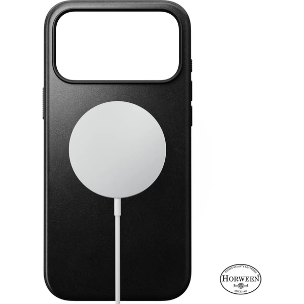 Nomad Modern Leather (Horween) MagSafe kožený kryt iPhone 18 Pro Max Black - Pouzdra - Obrázek b1b3776bf235415fac2d475e9cb0de60