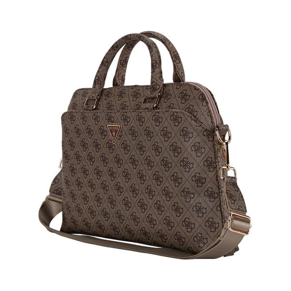 Guess PU 4G Triangle Logo taška na notebook 13-15" hnědá - Kabelky - Obrázek b1d3bebe922d4a59b378d760dc9a04b1