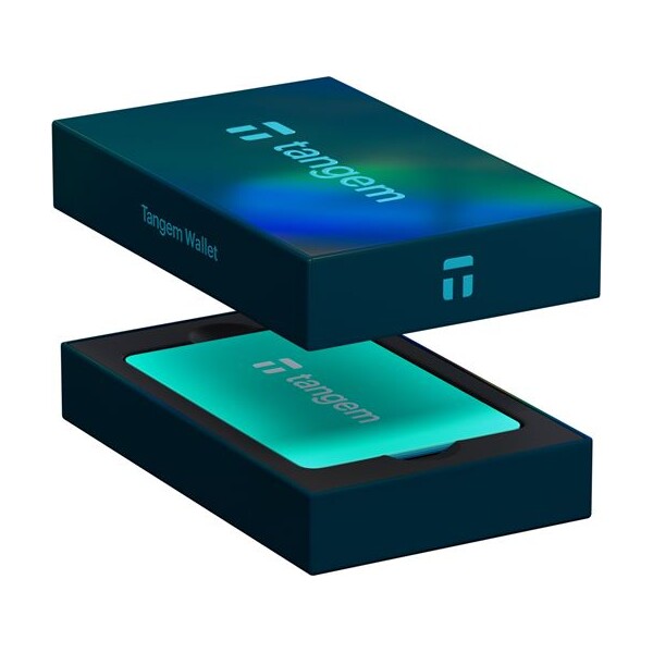 Tangem Wallet 3 Card Set Electric Sea Zelená