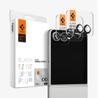 Spigen Glass tR EZ Fit Optik Pro HD sklo Samsung Galaxy Z Flip7 černé (2 ks) - Ochranné folie a skla