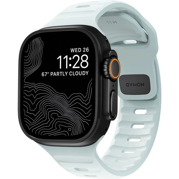 Nomad Sport Strap M/L řemínek pro Apple Watch 49/46/45/44/42mm Ice Blue Glow - Řemínky - Obrázek b220b89b08e74dcfbe8dad6129ba43f3