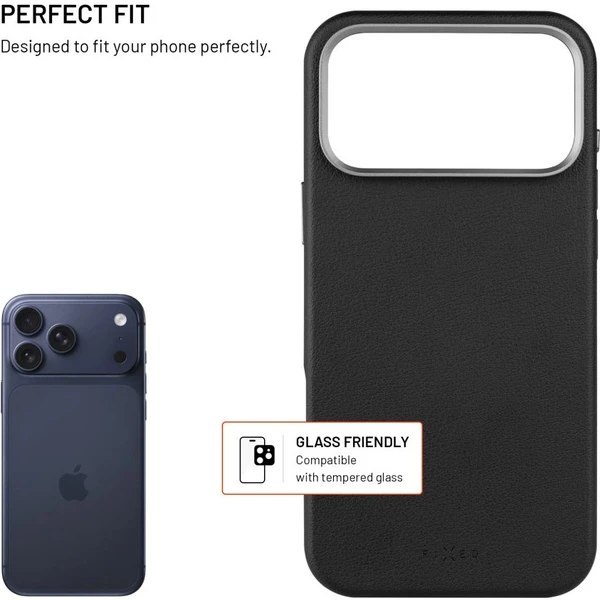 FIXED MagLeather kožený kryt s MagSafe Apple iPhone 17 Pro Max černý - Pouzdra - Obrázek b225572ba2964bb5a5ab24da292759e5