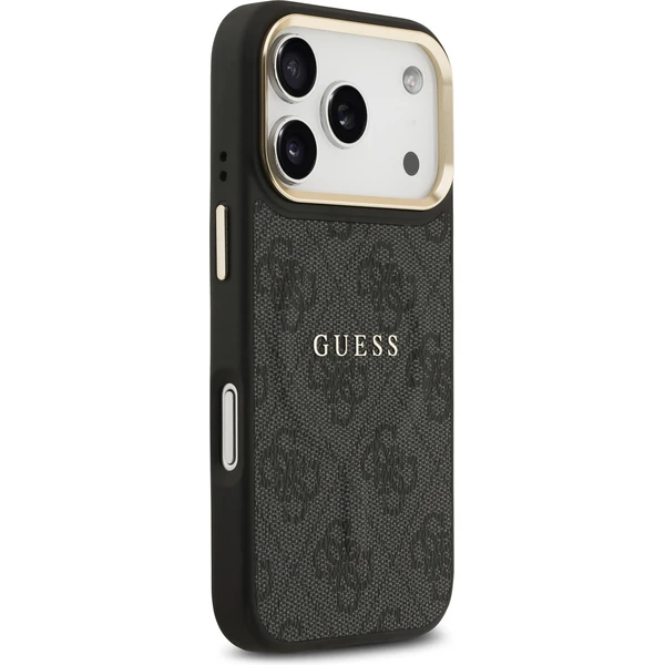 Guess PU Leather 4G Gold Frame MagSafe kryt iPhone 17 Pro černý - Pouzdra - Obrázek b229b5f3ed9c49c8ab7ebd869d9c42c0