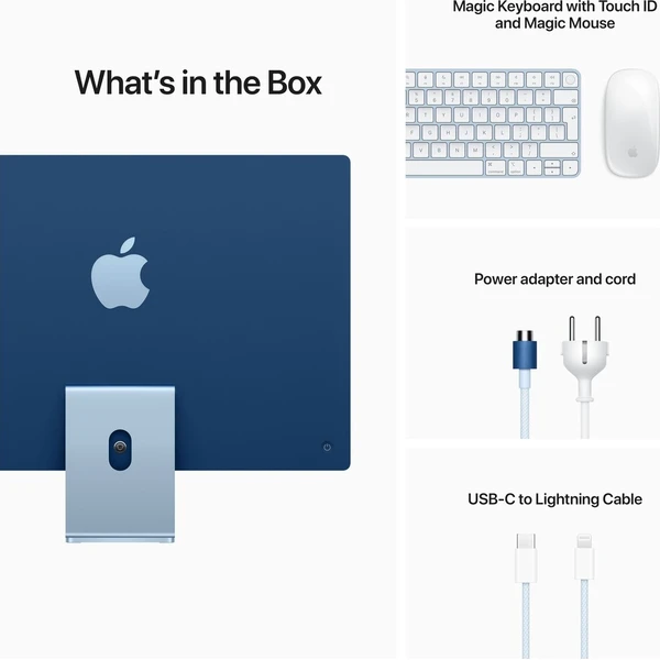 CTO Apple iMac 24" (2021) / 8GPU / Blue / 1TB SSD / 16GB / Mouse / CZ NUM Touch ID KLV (Další) - Stolní počítače - Obrázek b22bcae94349463a92f72dbe727e7ce0