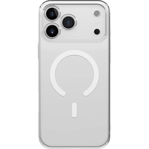 UNIQ Airsuit MagClick MagSafe kryt iPhone 17 Pro Max Glossy Clear/White - Pouzdra - Obrázek b23d068609814400a24db4ee1bcc462d