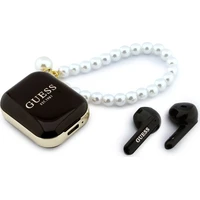 Guess Pearl Strap TWS bezdrátová sluchátka černá - Sluchátka