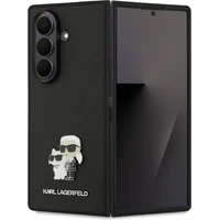 Karl Lagerfeld PU Saffiano Karl and Choupette kryt Samsung Galaxy Z Fold 7 černý - Pouzdra