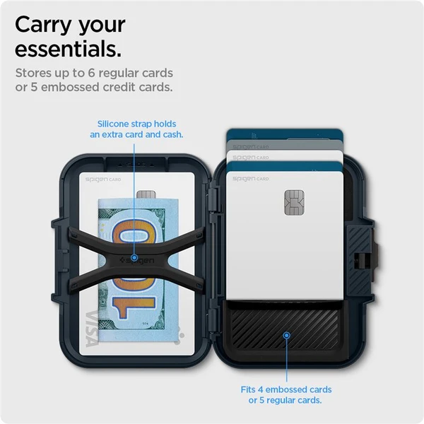 Spigen Lock Fit MagSafe Wallet peněženka tmavě modrá - Peněženky - Obrázek b2854675d6fe4ce59108b6e48169669b