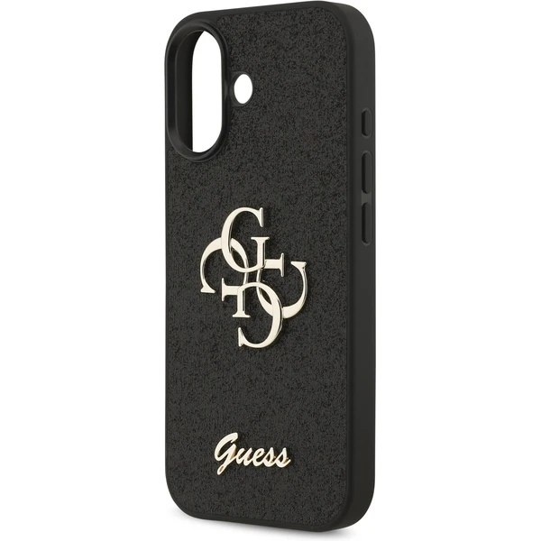 Guess PU Fixed Glitter 4G Metal Logo kryt iPhone 17 černý - Pouzdra - Obrázek b2987a6559474240b415356c65cf262a