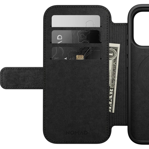 Nomad Modern Leather Folio MagSafe kožené pouzdro iPhone 18 Pro Black - Pouzdra - Obrázek b2a93046a0d14df3b6fe8aae568206b8