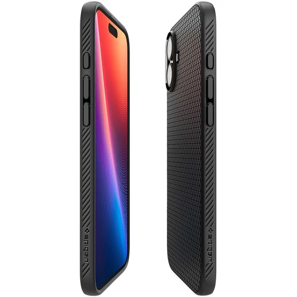 Spigen Liquid Air kryt iPhone 16 Plus matte black - Pouzdra - Obrázek b2ab60d957bc43fb979f66b0781a6410