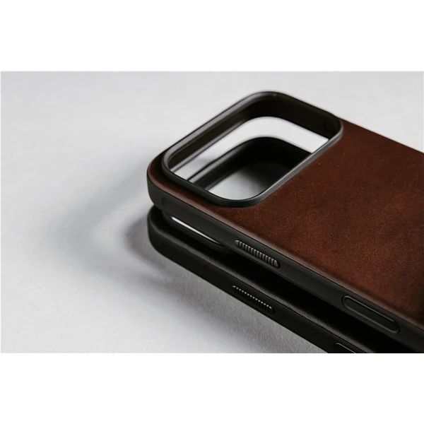 Nomad Modern Leather Case (Horween) MagSafe kožený kryt iPhone 17 Pro Max Rustic Brown - Pouzdra - Obrázek b2c6264d195442e5b86f17674b702f7e