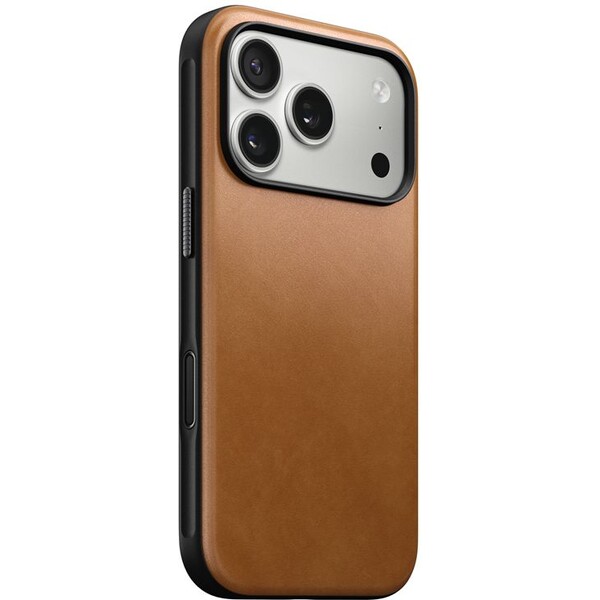 Nomad Modern Leather Case MagSafe kožený kryt iPhone 17 Pro English Tan