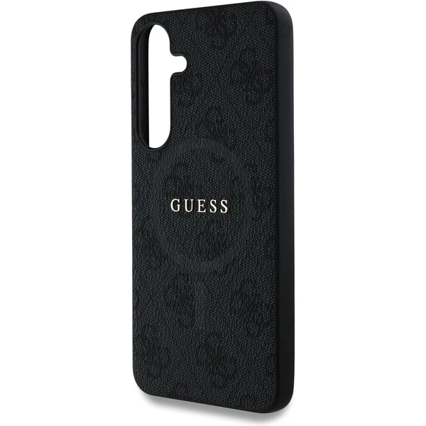 Guess PU Leather 4G Colored Ring MagSafe kryt Samsung Galaxy S25 černý - Pouzdra - Obrázek b2f242d5bc6c463395fba66ebbc64ef7