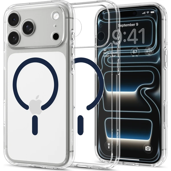 Spigen Ultra Hybrid MagSafe kryt iPhone 18 Pro Max/17 Pro Max clear deep blue - Pouzdra - Obrázek b2fbd83f057f4e32a72078c4e2a07550