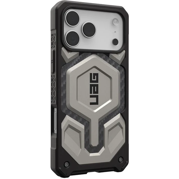 UAG Monarch Pro MagSafe Titanium kryt iPhone 17 Pro Max stříbrný - Pouzdra - Obrázek b3214b4c85dc483a929a4784f400508b