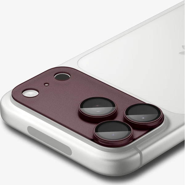 Spigen Glass tR EZ Fit Optik Pro XL 1 Pack sklo na fotoaparát iPhone 18 Pro tmavě vínové - Ochranné folie a skla - Obrázek b34320e018f74193ae4459c8638f76ae