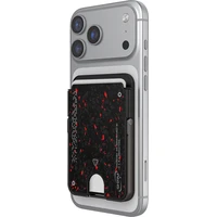 SKINARMA Vektor MagSafe Cardholder peněženka se stojánkem Black/Red - Peněženky
