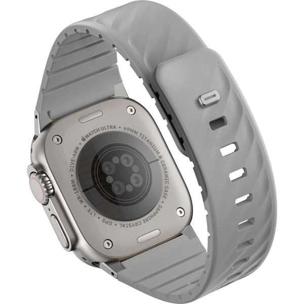 UNIQ Fluo Magnetický řemínek pro Apple Watch (49-40mm) Mist Grey - Řemínky - Obrázek b3682f01dca547b5b10b695cb5b9f40f