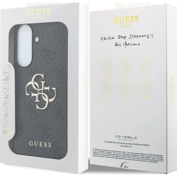 Guess PU 4G Metal Logo kryt Samsung Galaxy A57 šedý - Pouzdra - Obrázek b368d5bed589479394a394ebeb213d65